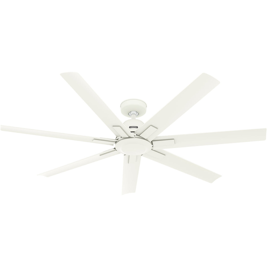 Downtown 60" 7 - Blade ENERGY STAR Outdoor / Indoor Industrial Ceiling Fan with Wall Control Hunter Fan 