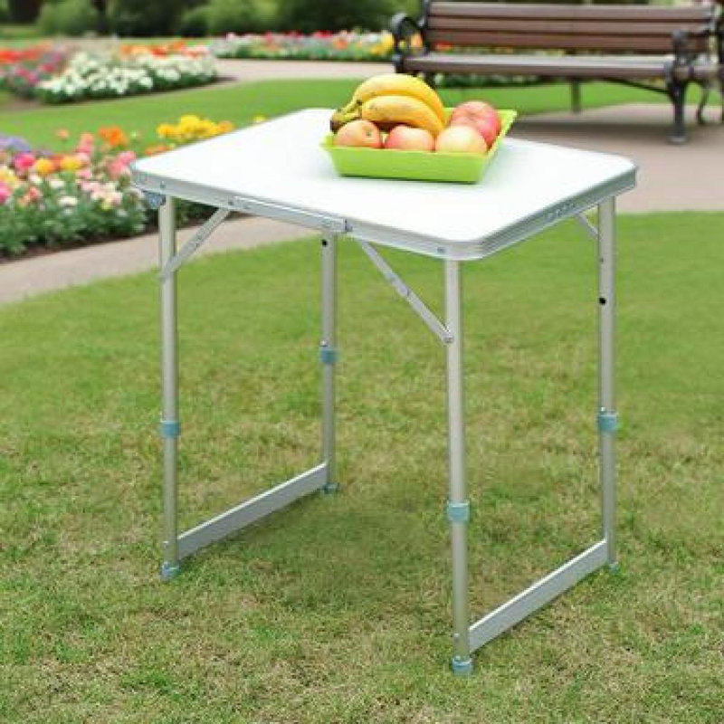 Table de camping portable, Argent