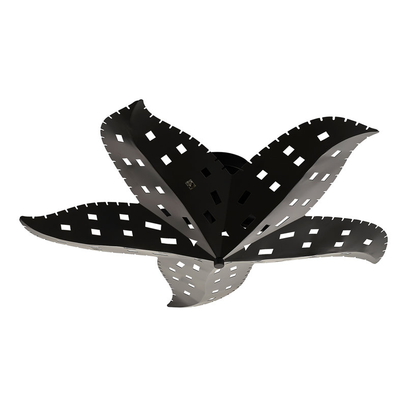 5-Light Metal Flush Mount Ceiling Light Dia 24 Inch