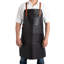 Tablier en cuir noir-1430202955