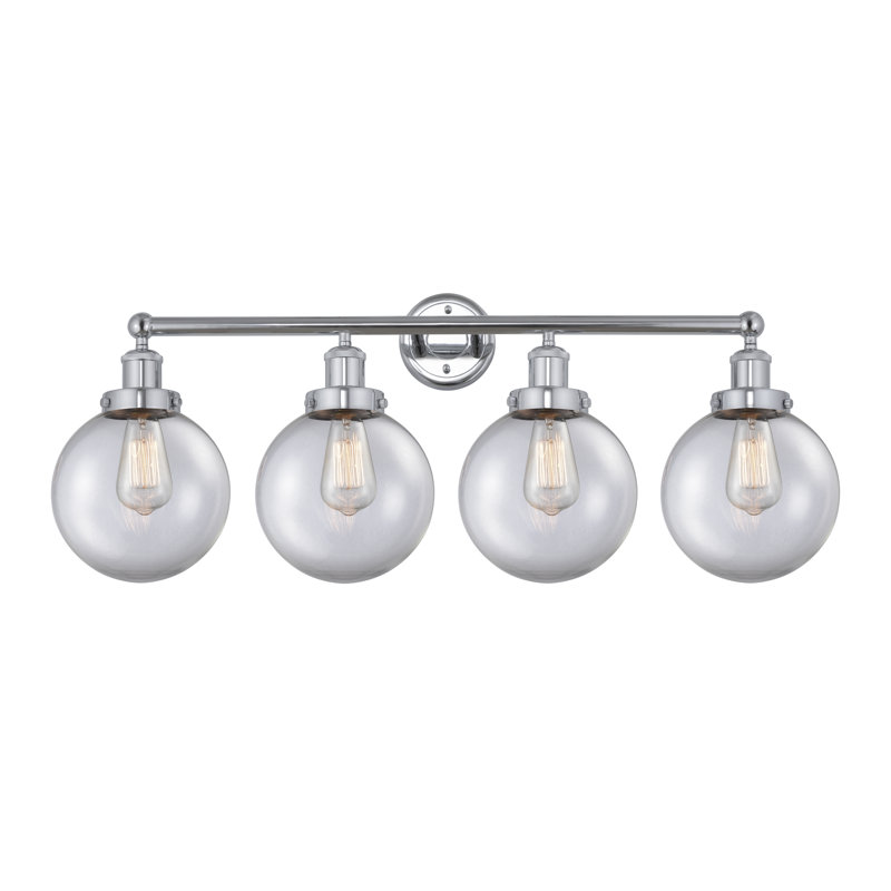 Alphonsa 4 - Light Dimmable Vanity Light, Clear, Polished Chrome