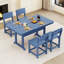 Ensemble de salle à manger d'extérieur 59,2 po pour 4 personnes avec 4 chaises-558300897-562727774