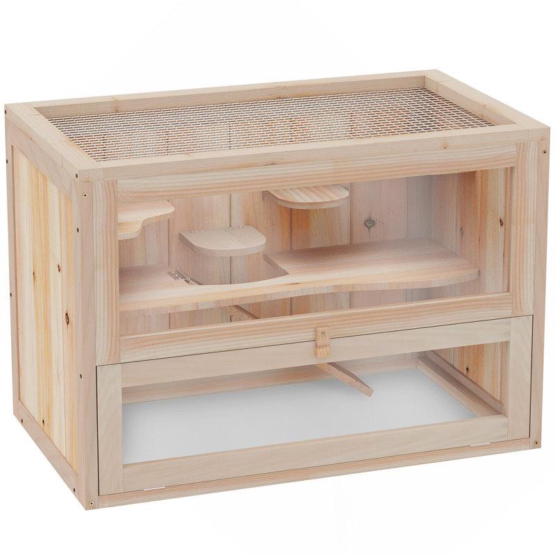 Cage à hamster sur 2 niveaux, maison pour rat et petit rat