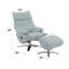 Fauteuil d'appoint Janella Babyblue