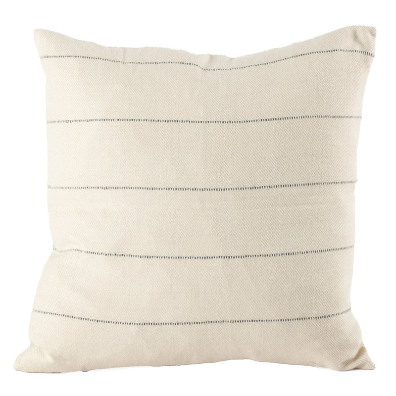 Fibre by Auskin 100% Handwoven Baby Alpaca Pillow HARRISON White Square, White