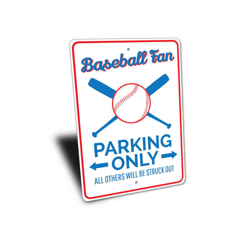Plaque de baseball en aluminium, H 12 po x l 18 po x P 0,06 po