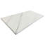 Carreaux de marbre blanc 12 x 24 pouces Snow Mountain - Finition texturée pour mur de cuisine