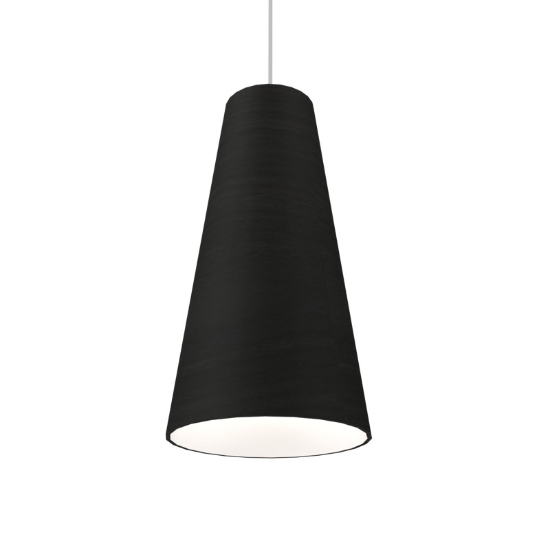 Luminaire suspendu conique Cônico, Gris anthracite, Charcoal