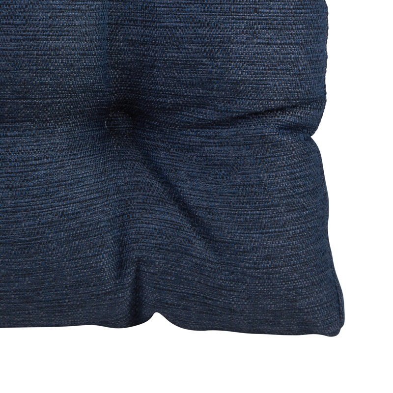 Non-Slip Dining Room And Kitchen Seat Cushions, 15 X 15 X 3 Inches, Indigo, 3" H x 15" W x 15" L