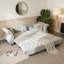Oversized Chesterfield Pull Out Sofa Bed, Classic Roll Arm Velvet Couch with Flower Tufting-1796121545-1796121558