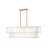 Simone 48" Eight-Light Two-Tier Linear Chandelier w/ Natural Alabaster Panels