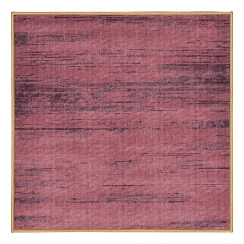 Tapis abstrait lavable à la machine, Carré 5 pi
