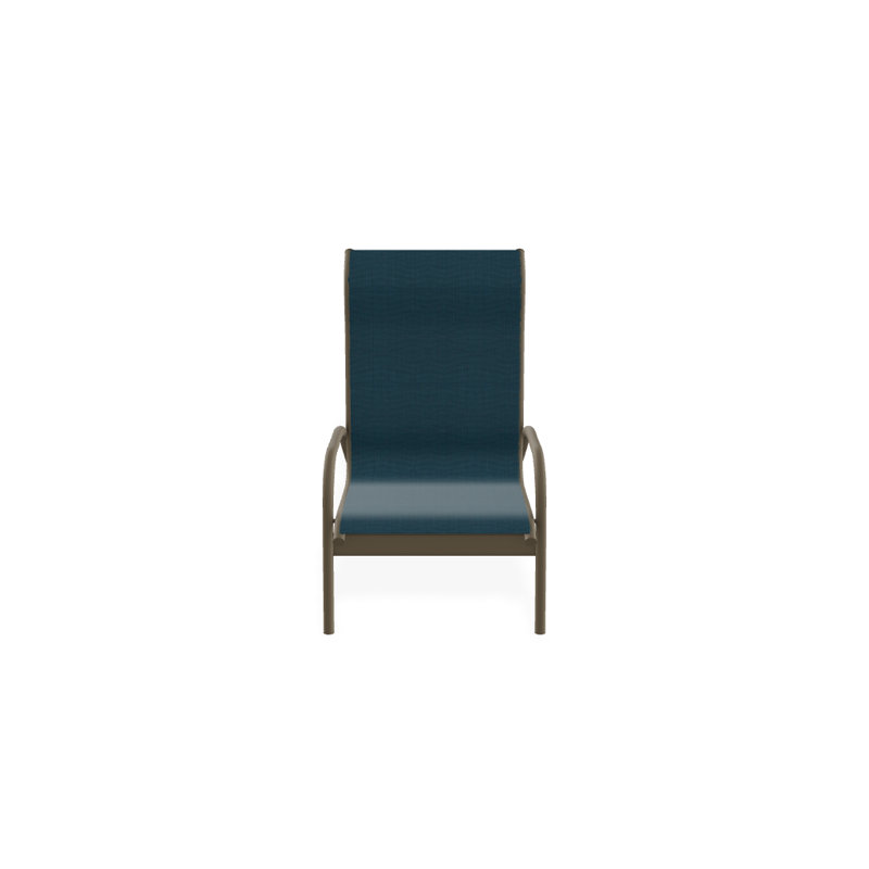 Gardenella Patio Chair, Teal Sunbrella®, Beachwood
