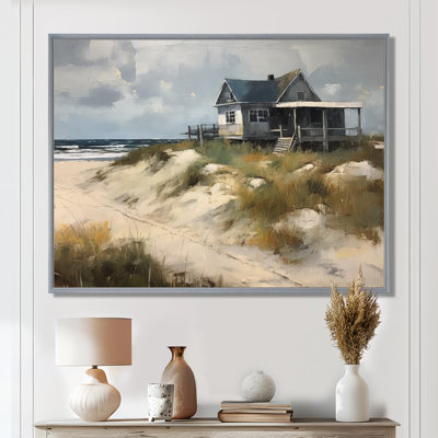 Beach House Tranquility I - Modern Beach, art mural