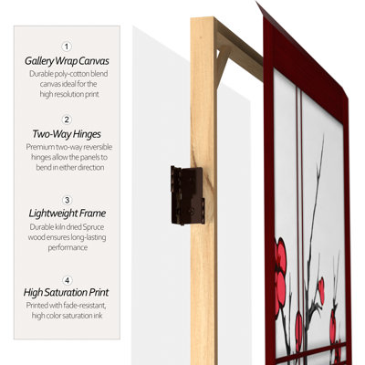 Cherry Blossom Shoji Print Room Divider