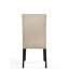 Table de salle à manger 7 pièces à finition rétro noire avec table rectangulaire et chaises d'appoint élégantes Siège en lin capitonné à l'intérieur 30 po (7 pièces) Bouton classique en bois synthétique