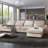 Modern L-Shape Feather Filled Sectional Sofa With Reversible Chaise For Living Room-1461418109