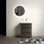 Bathroom Vanity In Gray Color - , Ergonomic, Silent Drawer Modern 24", Gray, Large Storage Space