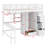 Loft Bed With Bookshelf,Drawers,Desk,And Wardrobe-122428036