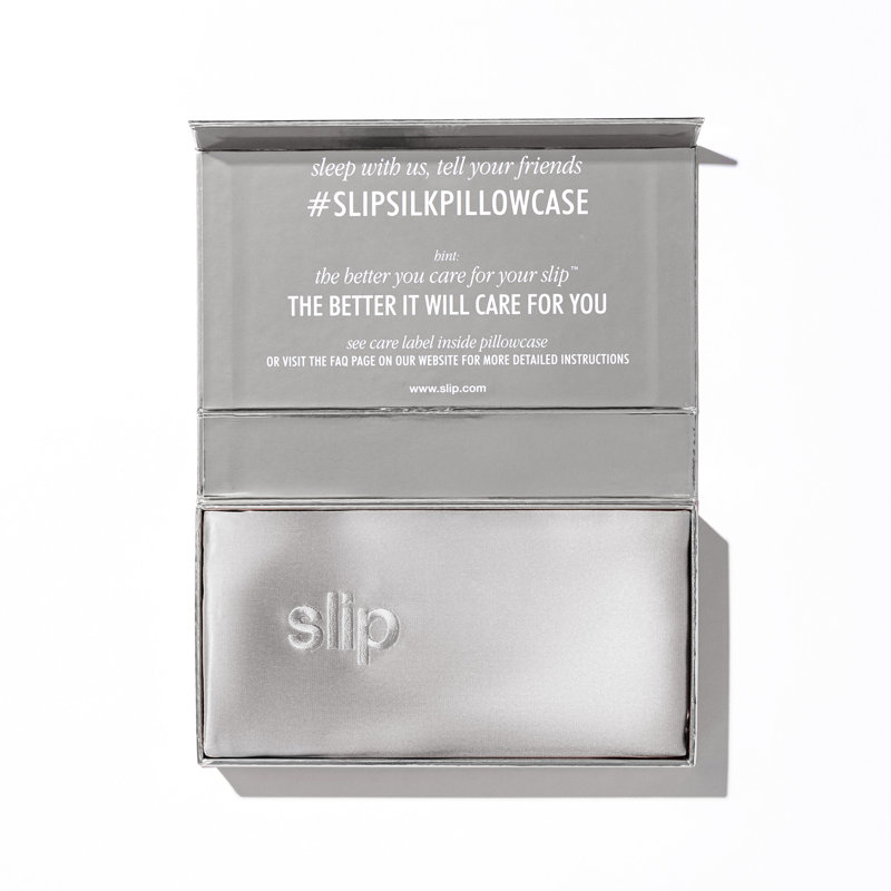 Slip Pure Silk King Pillowcase - Silver