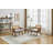 Mid-Century Farmhouse Accent Chair - Wood Armchair with Rattan Backrest & Cushion for Living Room, Bedroom - Easy Assembly-1426599788-1426599779