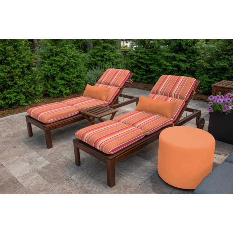 Cherelle Outdoor Rectangular Pillow Cover & Insert, Canvas Tangerine Sunbrella®