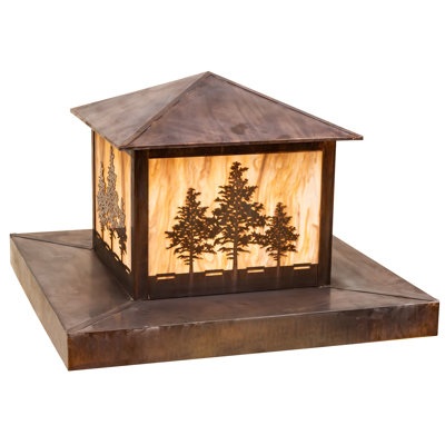Rustic Lodge LED Pier Mount Light