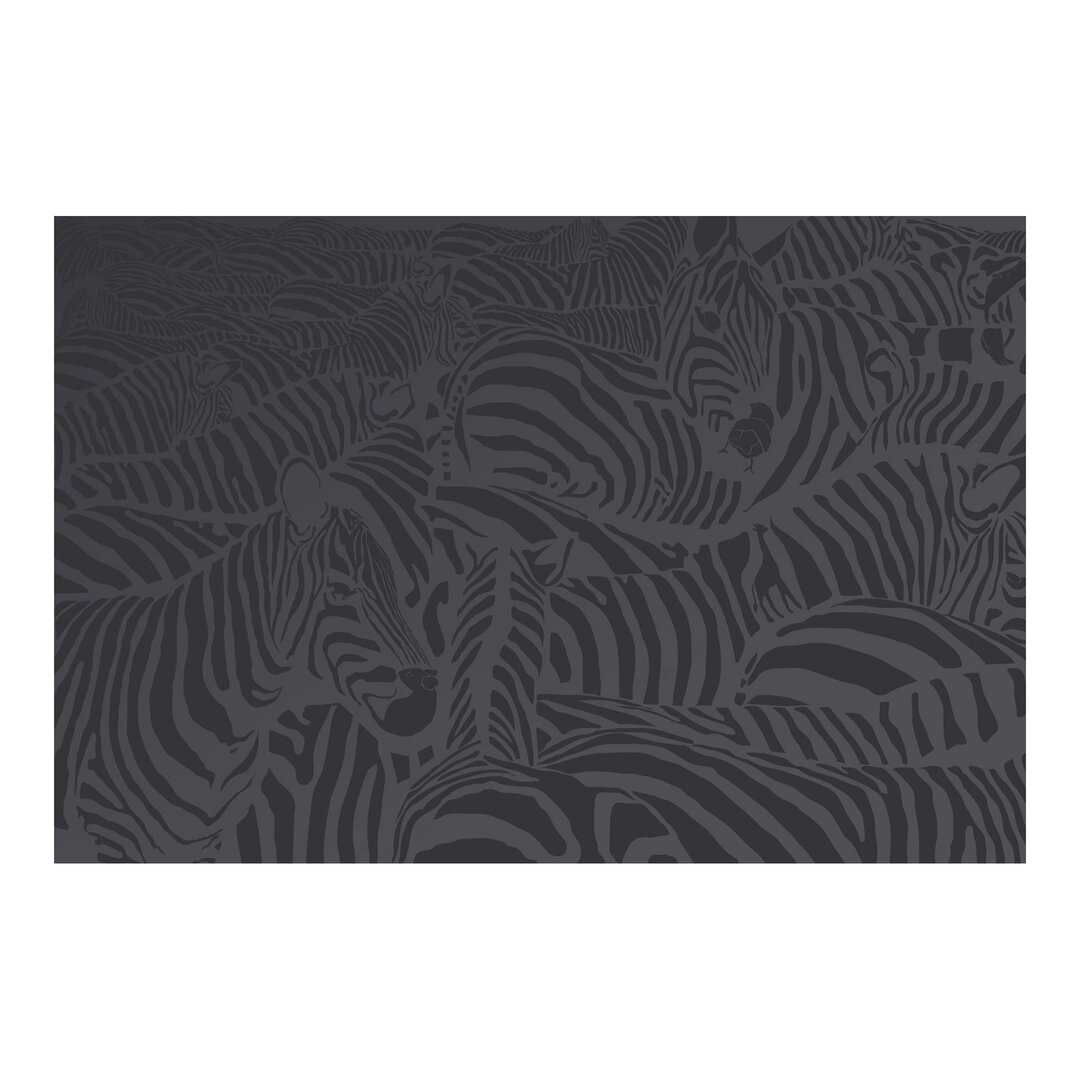 Strukturierte Fototapete No. DS3 Black Zebra Stripes 2,25 m x 336 cm