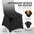 Black Chair Covers (Set of 30)