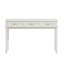 Bureau de coiffeuse avec 3 tiroirs, table de maquillage moderne ou bureau d'écriture, coiffeuse polyvalente pour la chambre à coucher, aucun miroir inclus
