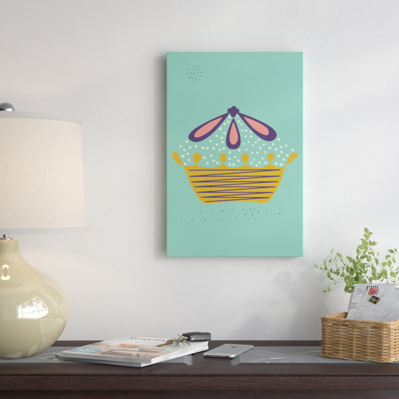 « pie », impression sur toile tendue, H 12 po x l 8 po x P 0,75 po, Toile tendue, Pas de tapis