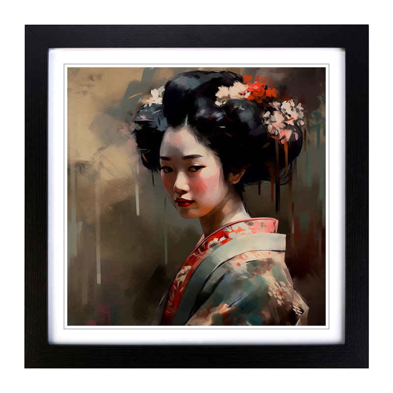 Single Picture Frame Print on Wood, Black