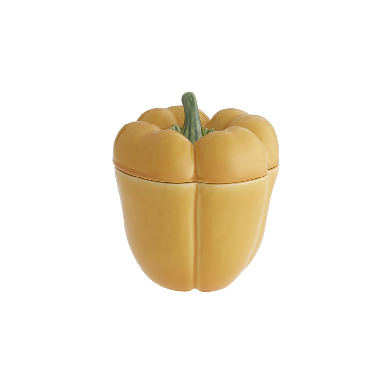 Petite boîte à poivre, Jaune,  H 8,27 po x l 7,5 po x P 7,5 po