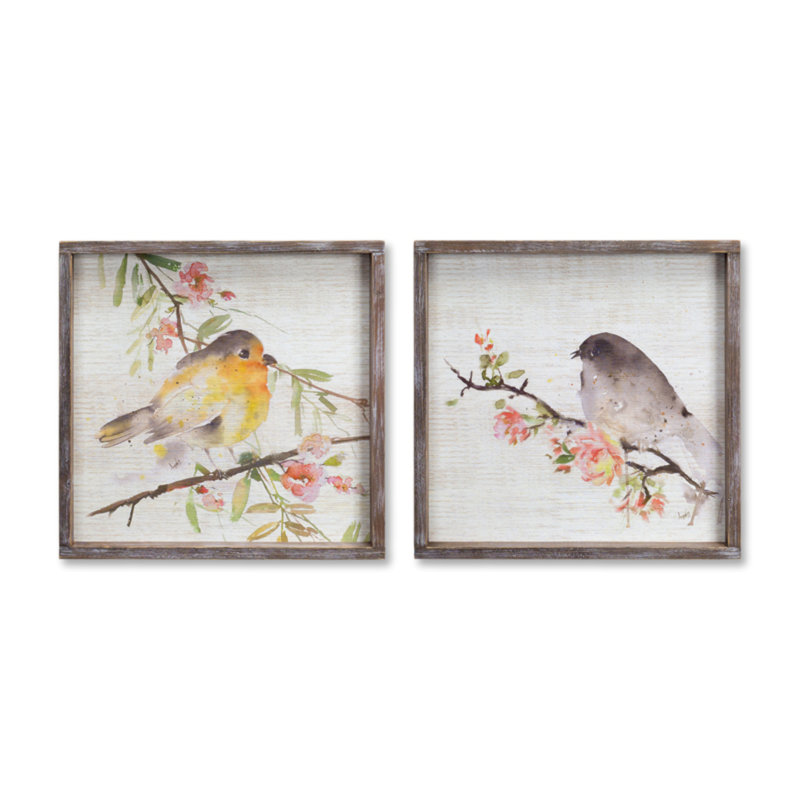 Bird and Framed Wall Decor