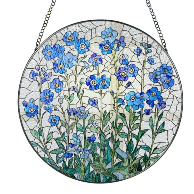 Attrape-soleil vitrail 8 po Forget-me-not