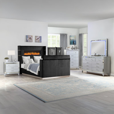 Ensemble de chambre à coucher tapissier Limann