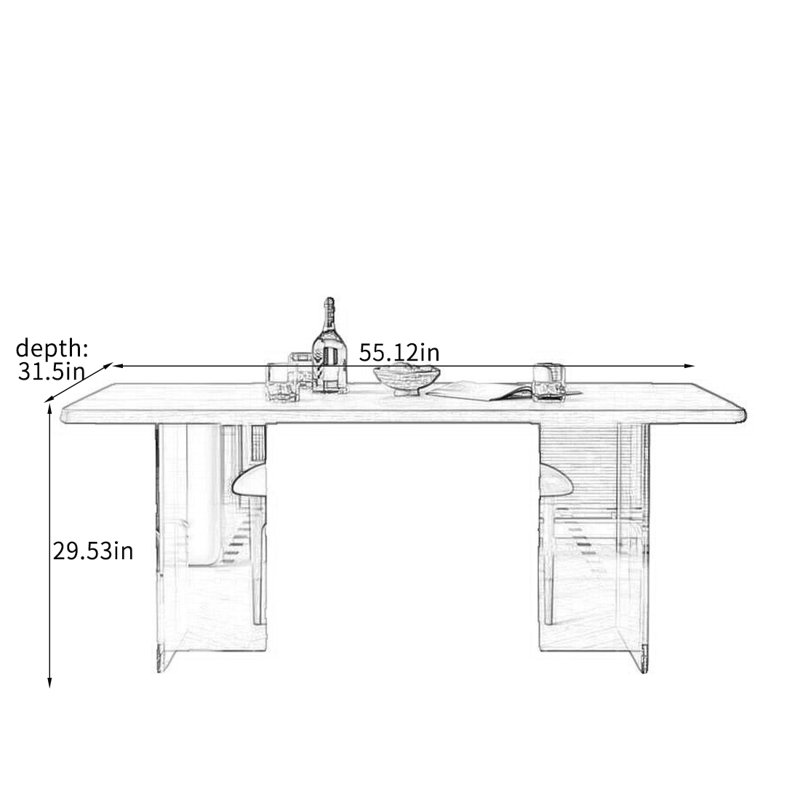 Manetta, H 29,53 po x L 55,12 po x l 31,5 po
