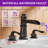 8-16 Inch 3 Holes 2 Handle Widespread Bathroom Sink Faucet-45090090-45090089