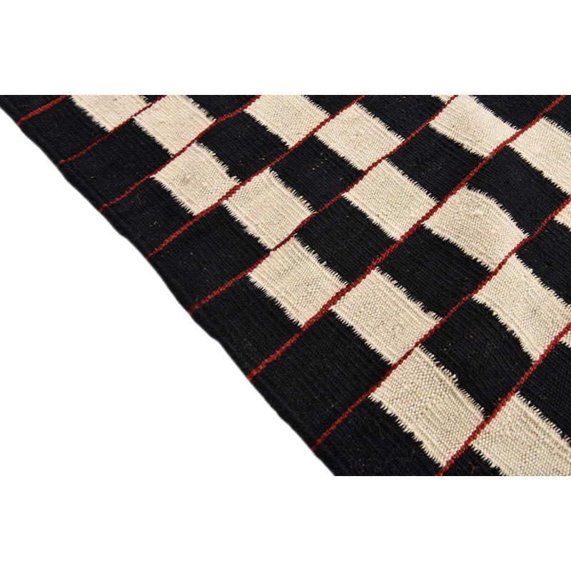 Tapis noir et blanc Newsom