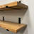 Calheme Rustic Shelves With J Brackets-1007747507-1007747504