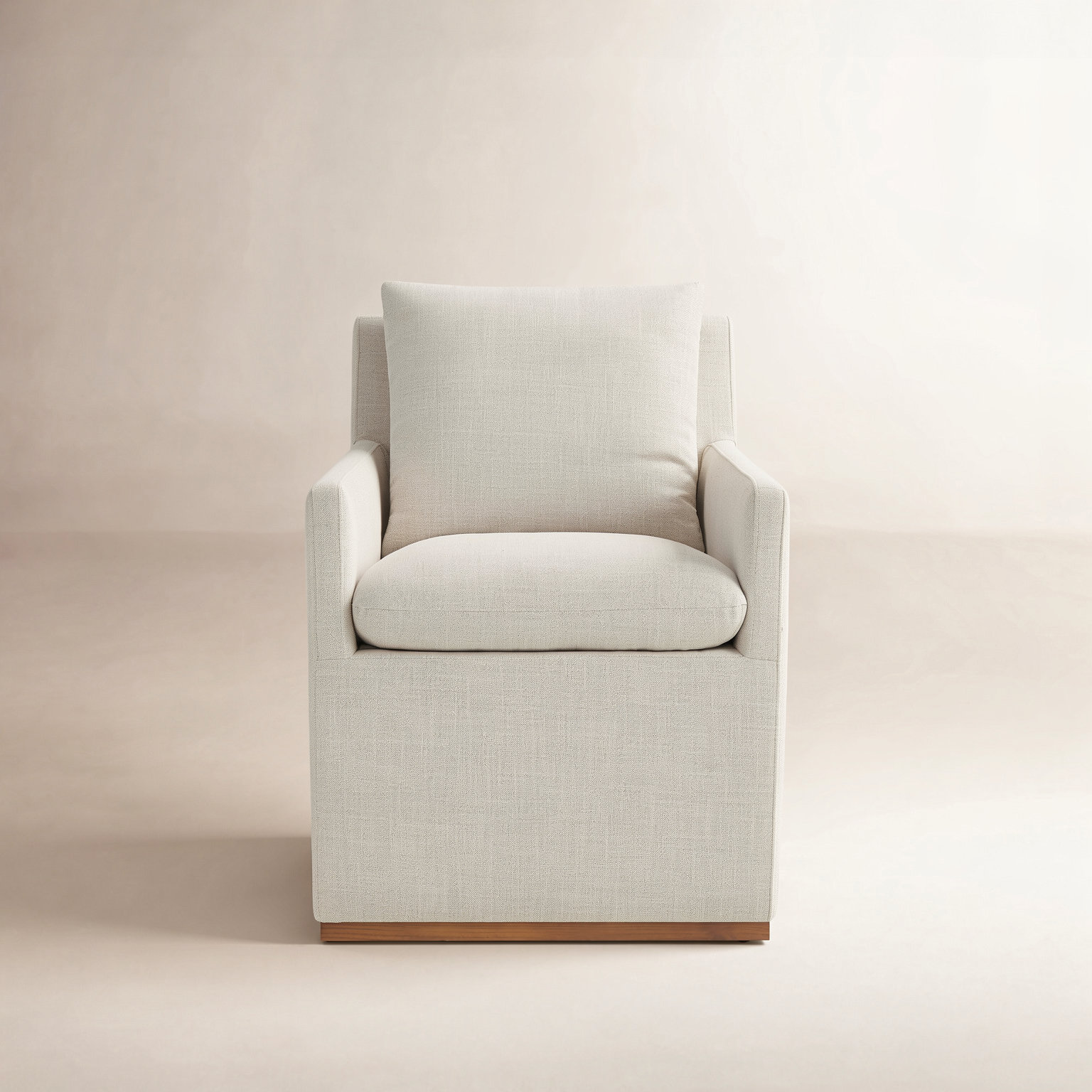 Bobbi Linen Dining Armchair, Effie Linen Performance Linen