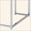 Chafik Natural Oak & Chrome Finish Coffee Table
