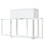 Mini cadre froid en bois avec roulettes et lit surélevé pour terrasse 35,4 "x 17,7" x 37,4 "Patio-1623930137