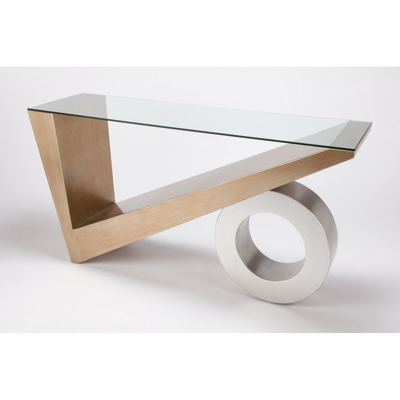 60'' W Glass Console Table