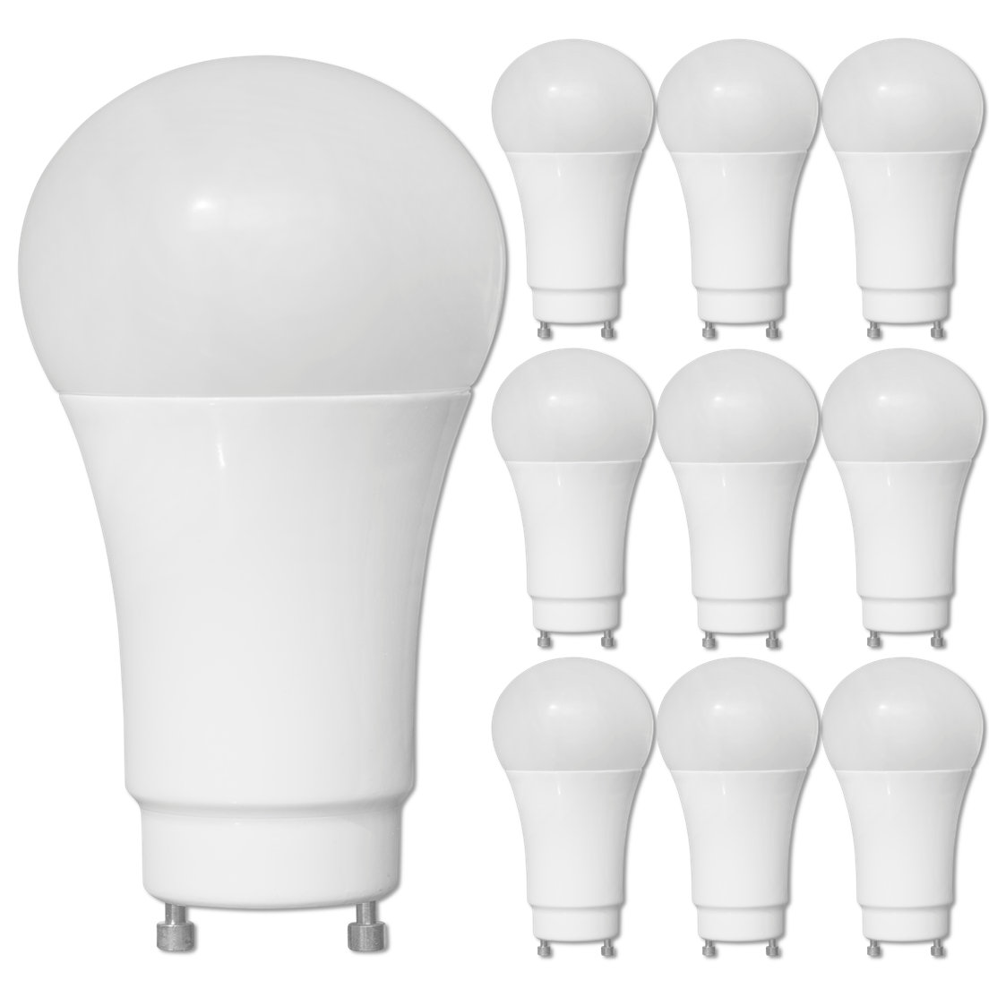 15W 120V A19 GU24 2700K White LED Bulb by Bulbrite at