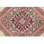 Tapis ivoire en laine noué à la main de conception unique 6 pi 5 po x 9 pi 8 po New Age