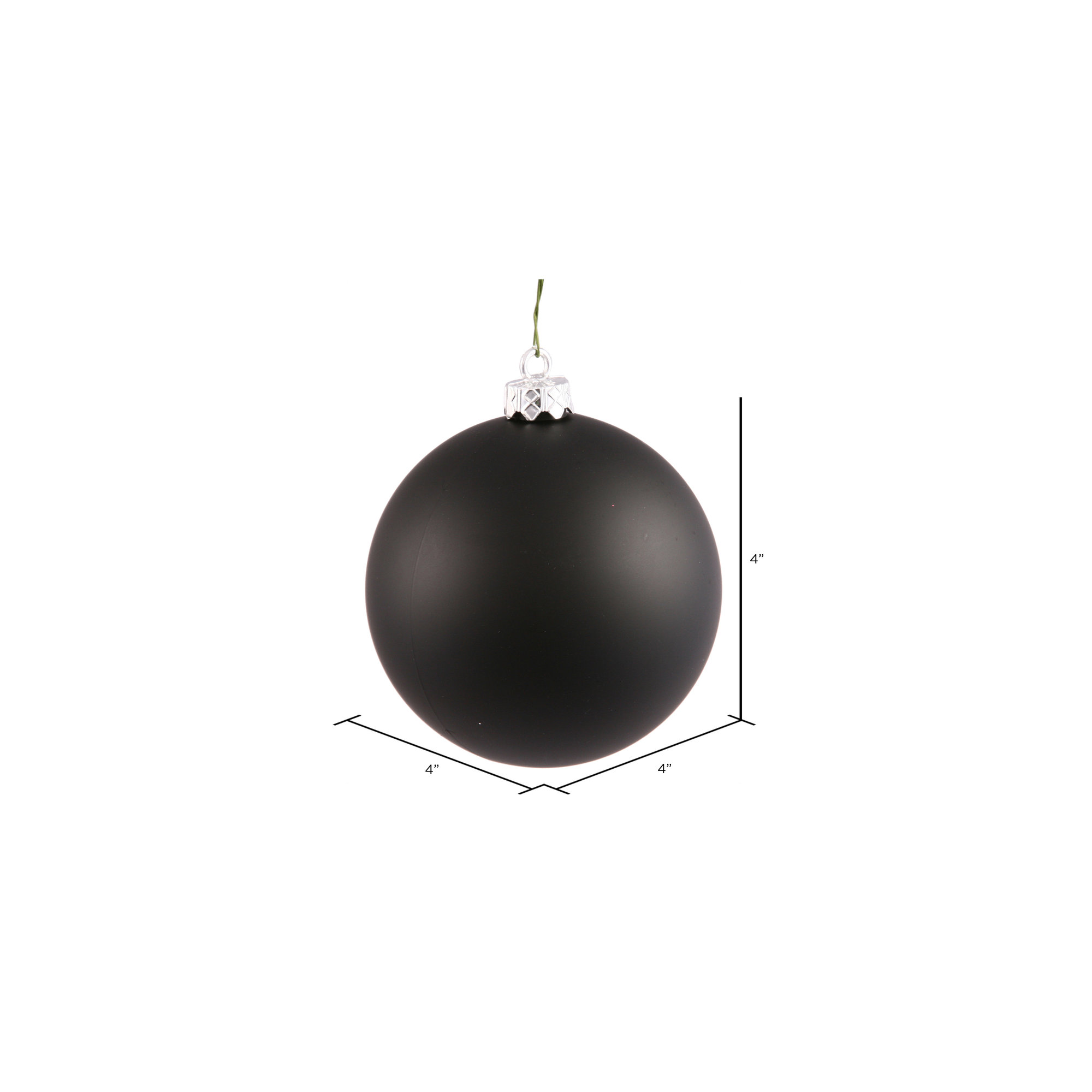 Holiday Décor Ball Ornament, Black