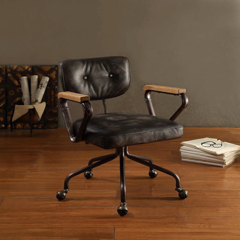 Chaise de bureau Hallie, Noir