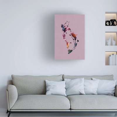 «Koi Fish Abstract», reproduction sur toile tendue