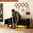 47.24''w Fluted Entryway Shoe Storage Bench With 4 Doors And Adjustable Shelf-475849551